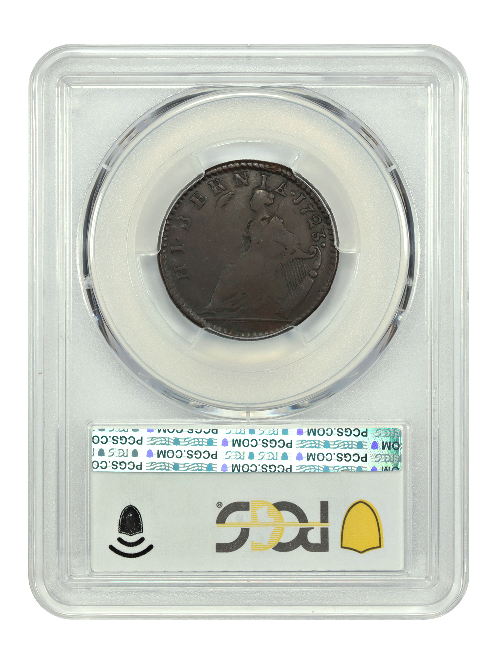 image for: 1723 Wood's Hibernia 1/2 P PCGS VF25 BN