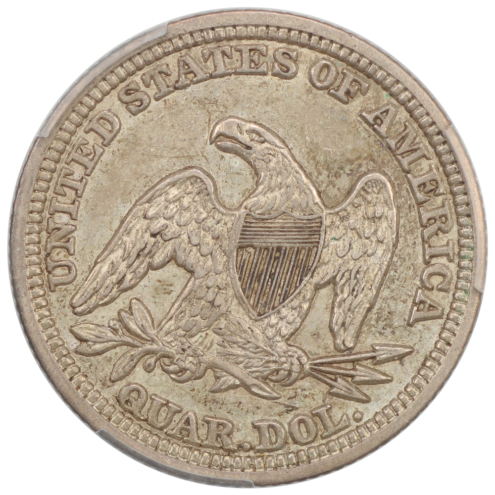 image for: 1848 25c PCGS AU53