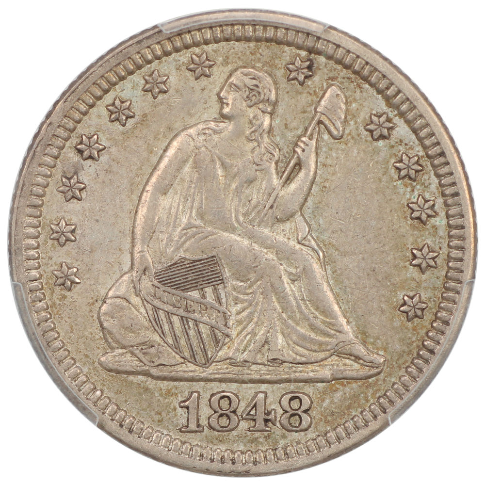 image for: 1848 25c PCGS AU53