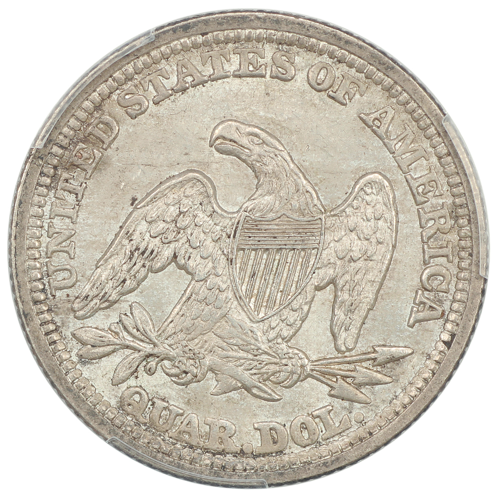 image for: 1855 Arrows 25c PCGS AU58