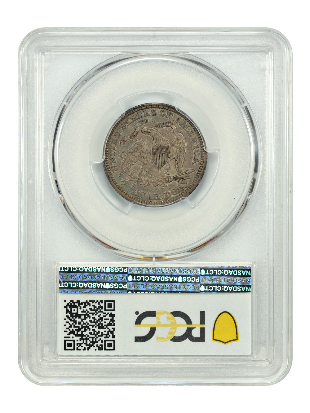 image for: 1867 25c PCGS VF35