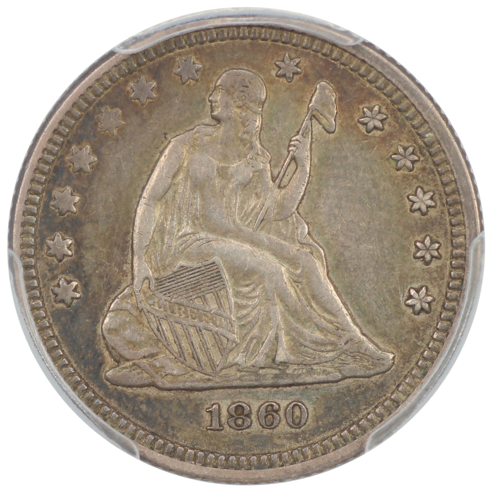 thumbnail for: 1860 25c PCGS XF45