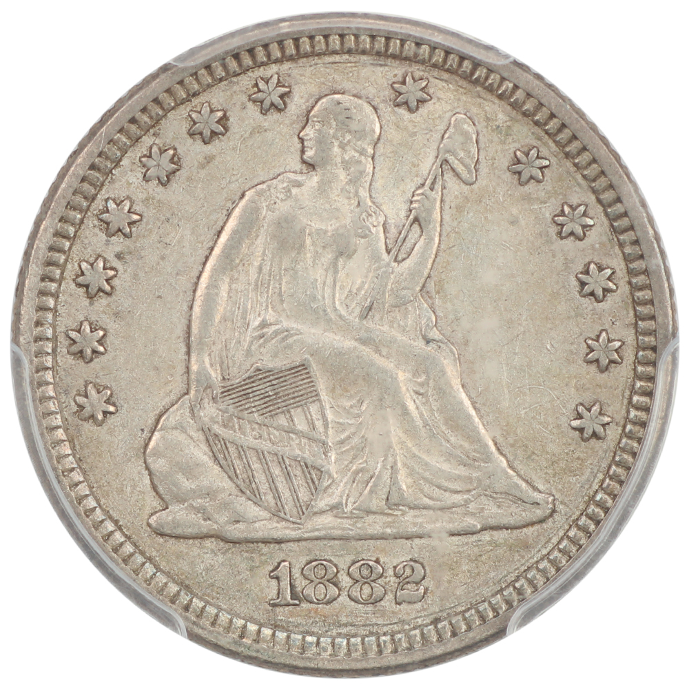 thumbnail for: 1882 25c PCGS AU53