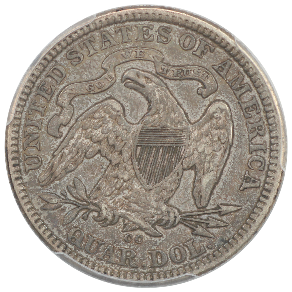 thumbnail for: 1875-CC 25c PCGS VF35