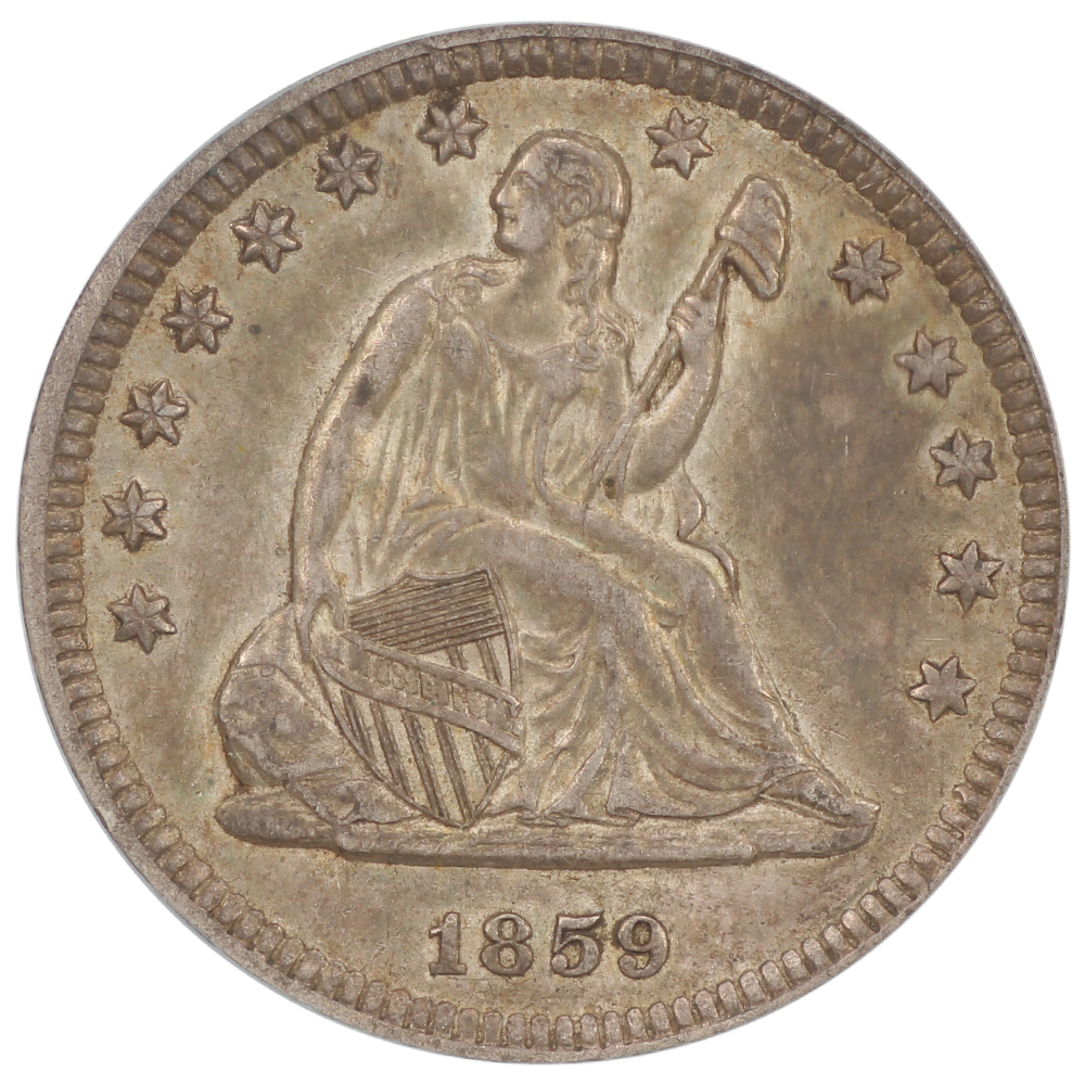 image for: 1859-O 25c PCGS AU55