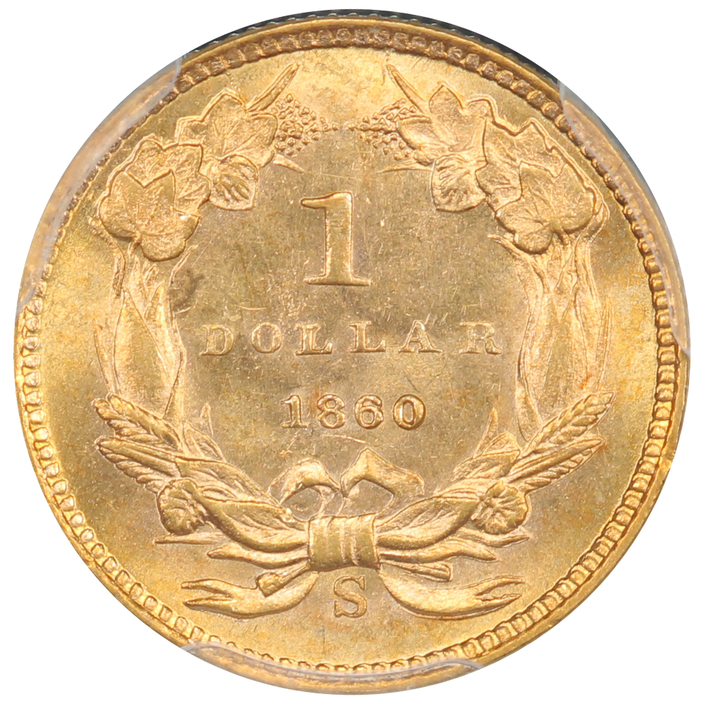 image for: 1860-S G$1 PCGS MS64