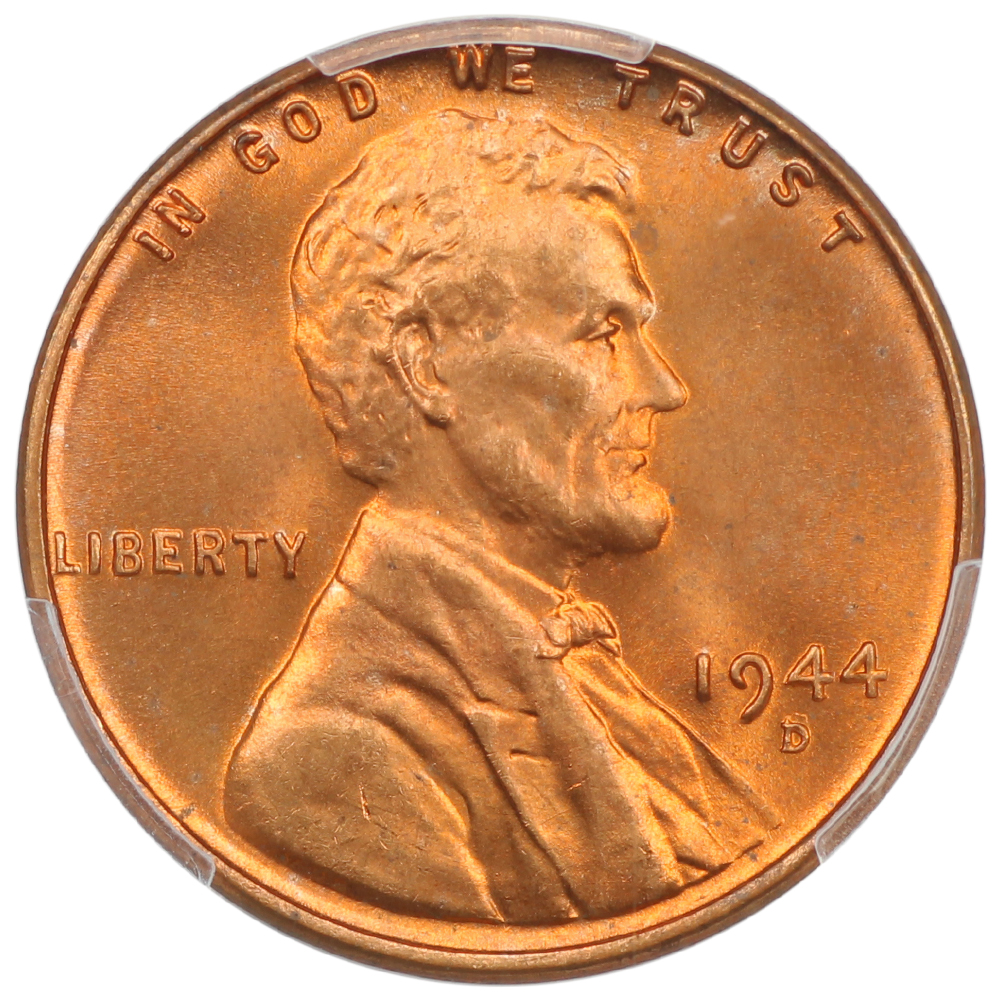 image for: 1944-D/S Over Mintmark 1c PCGS MS67 RD