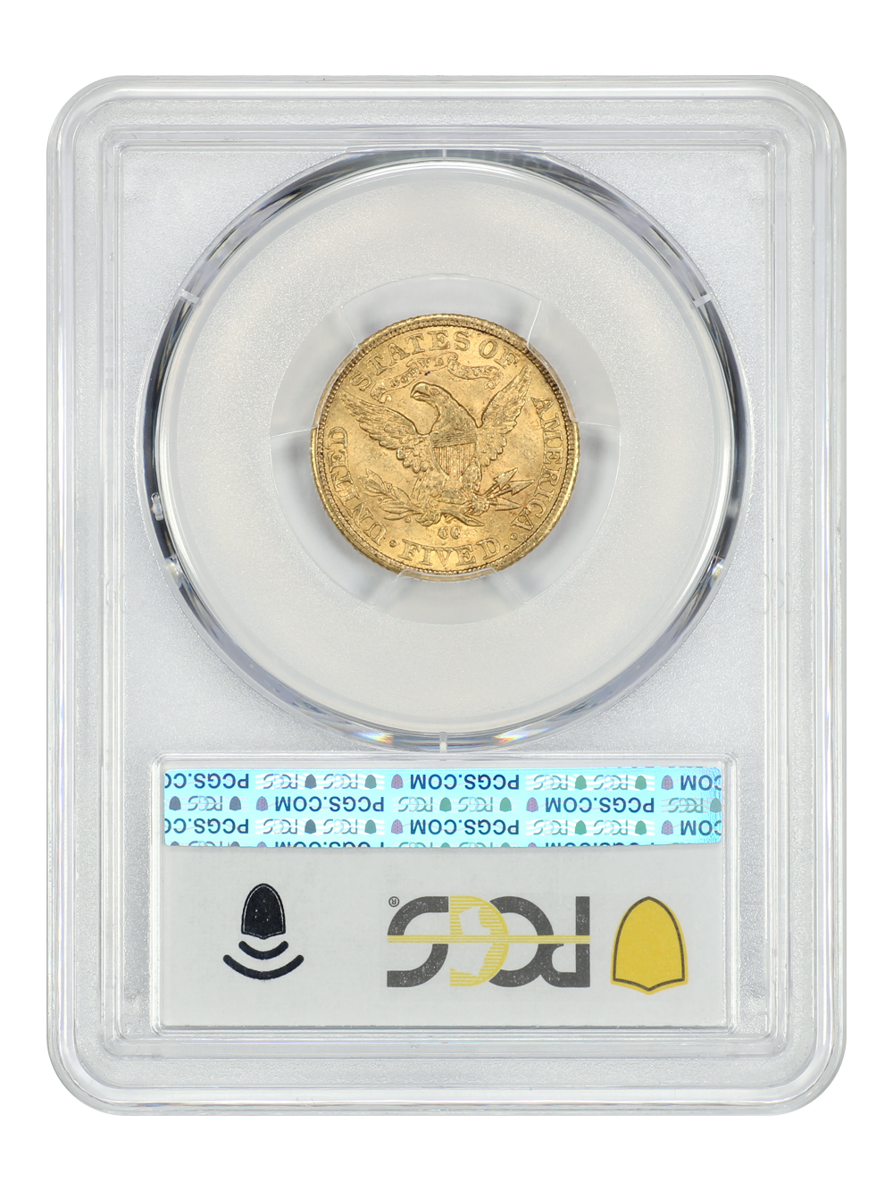 image for: 1890-CC $5  PCGS MS63