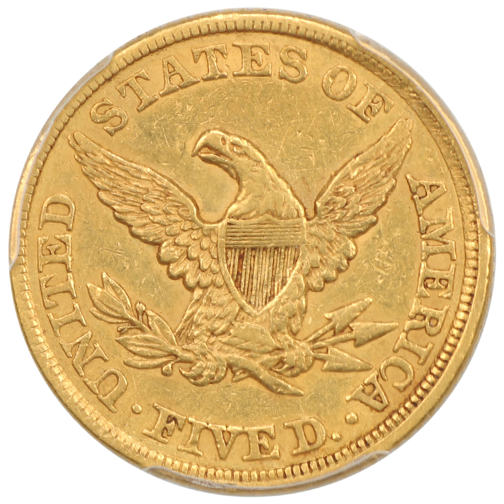 image for: 1857 $5  PCGS XF45