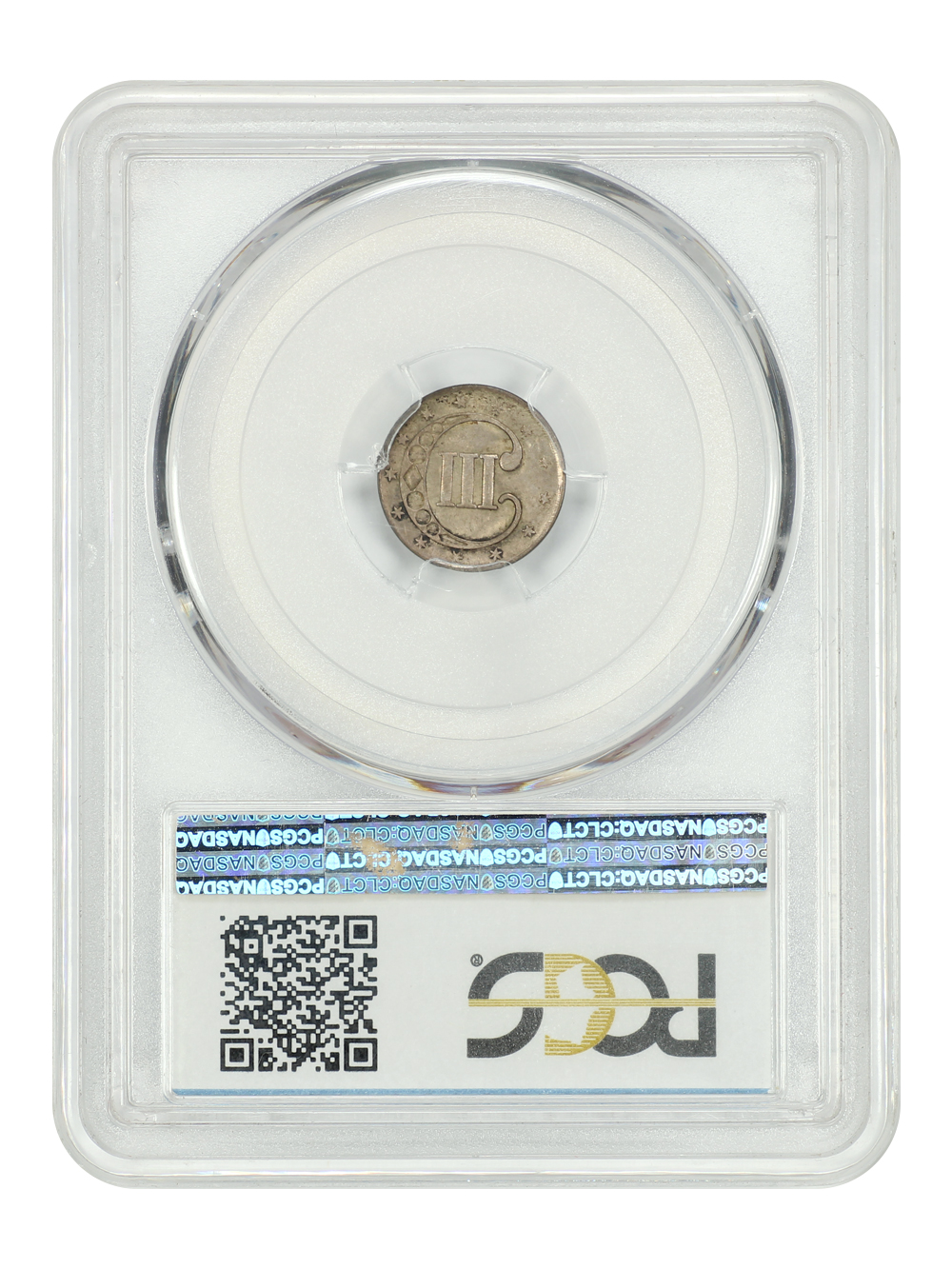 image for: 1852 3cS PCGS AU58