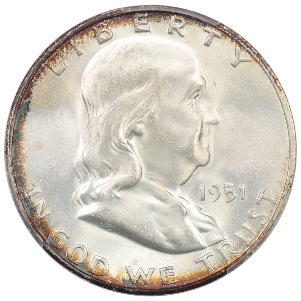 image for: 1951-S 50c PCGS MS67