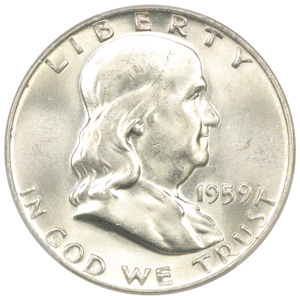 image for: 1959 Bugs Bunny Die Clash, FS-401 50c PCGS MS65 FBL