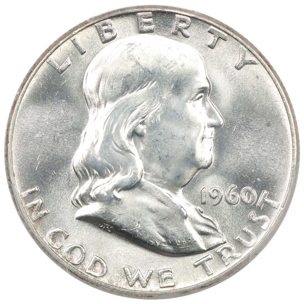 image for: 1960 Obverse Die Clash, FS-402 50c PCGS MS64 FBL