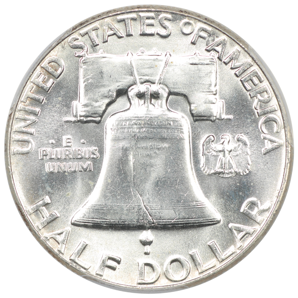 image for: 1960 Obverse Die Clash, FS-402 50c PCGS MS64 FBL