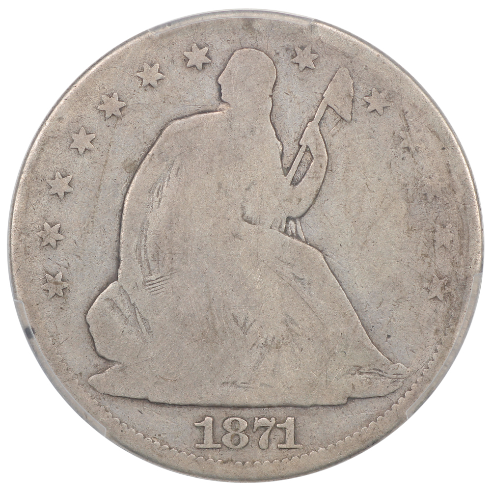 image for: 1871-CC 50c PCGS G6