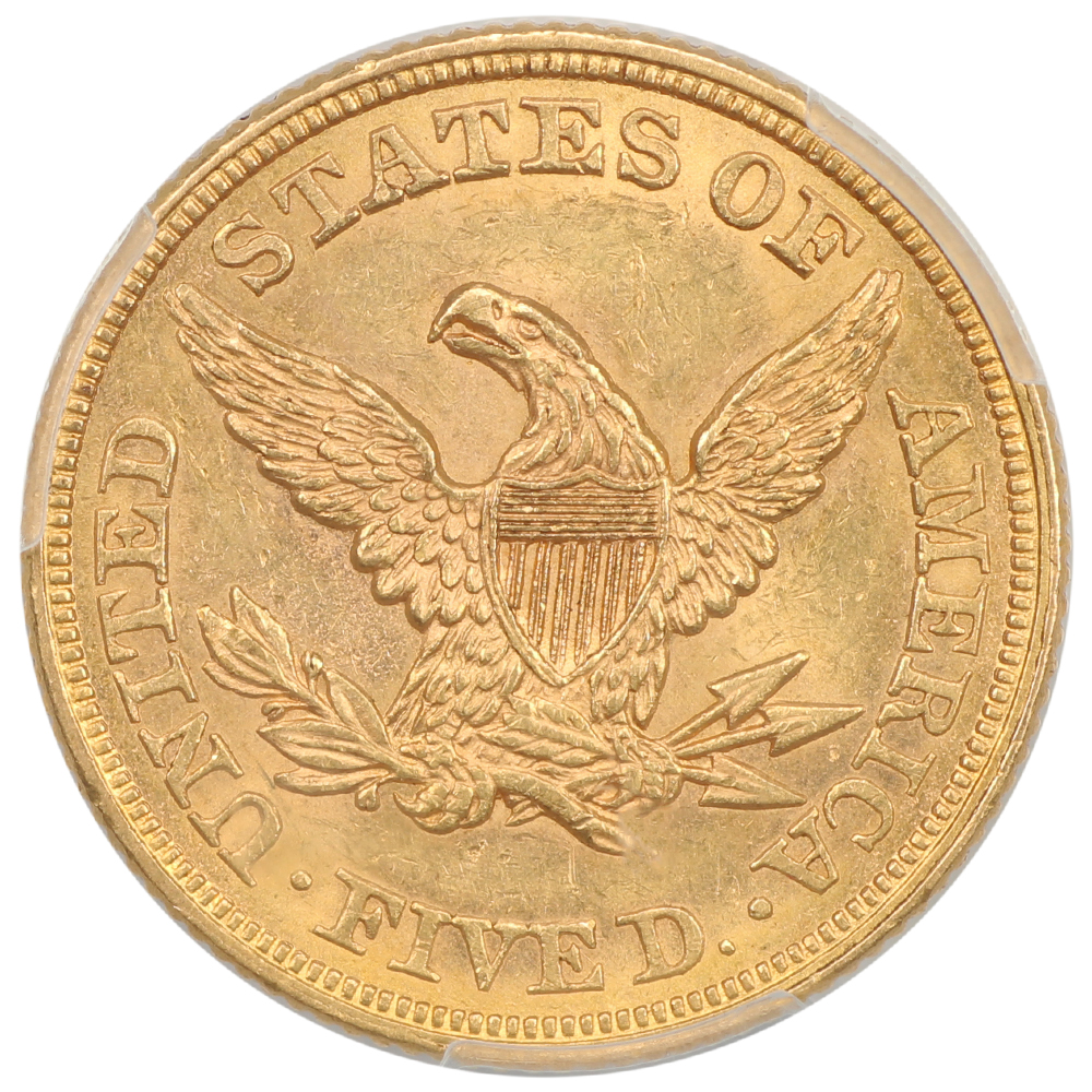 image for: 1861 $5  PCGS MS61