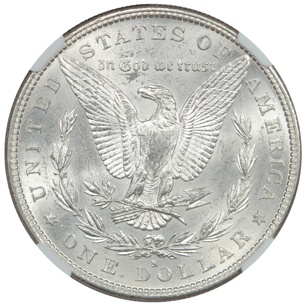 image for: 1885-S $1  NGC MS62