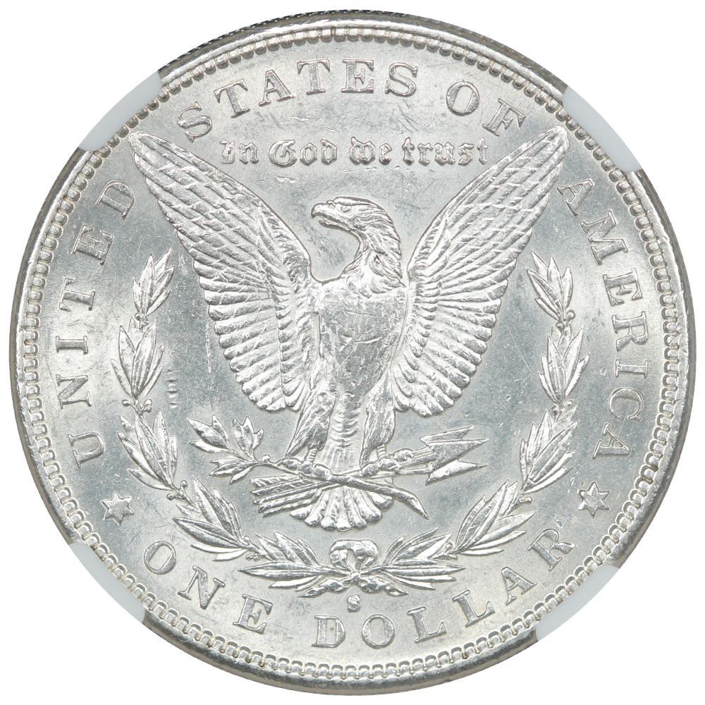 image for: 1886-S $1  NGC AU58