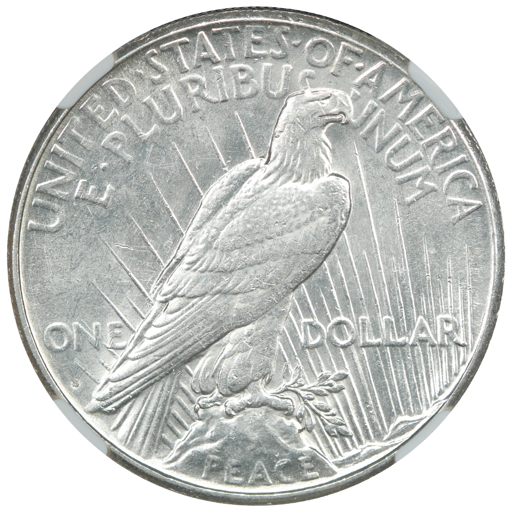 image for: 1925-S $1  NGC MS61