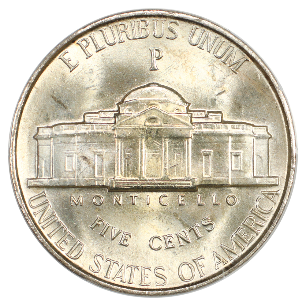 image for: 1945-P Silver 5c PCGS MS66 FS