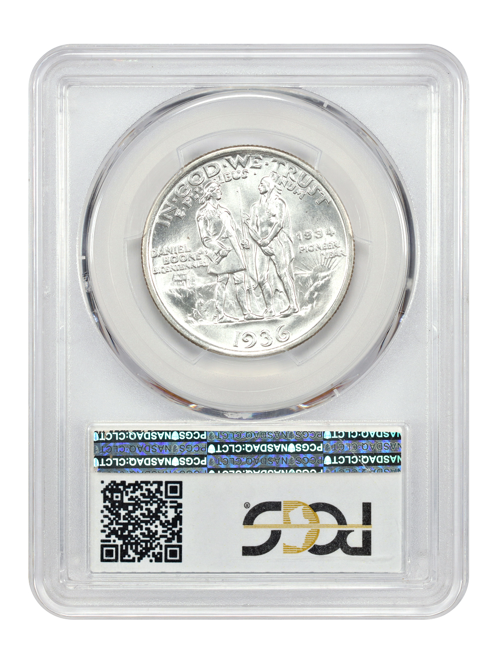 image for: 1936 Boone 50c PCGS MS65