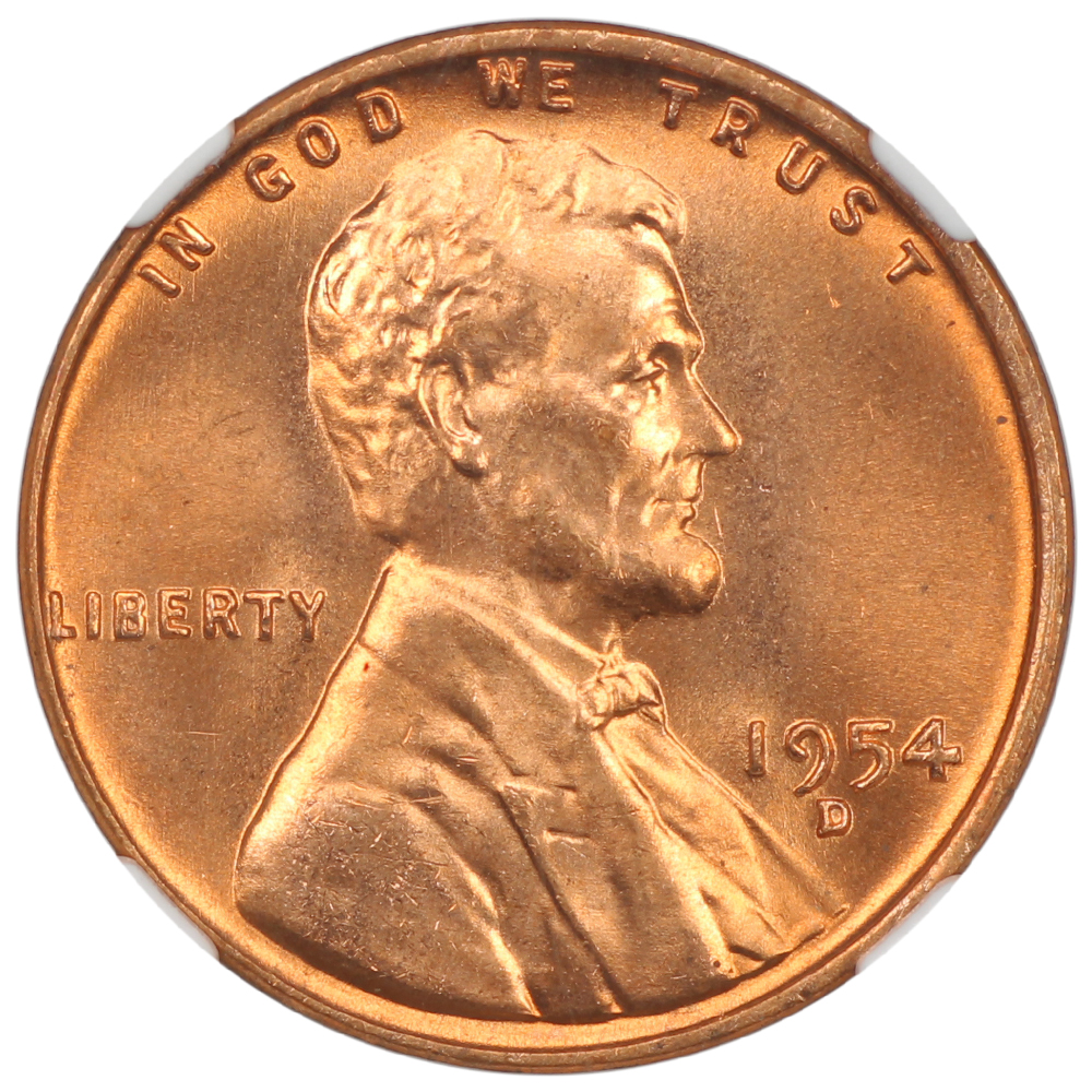 image for: 1954-D 1c NGC MS67 RD