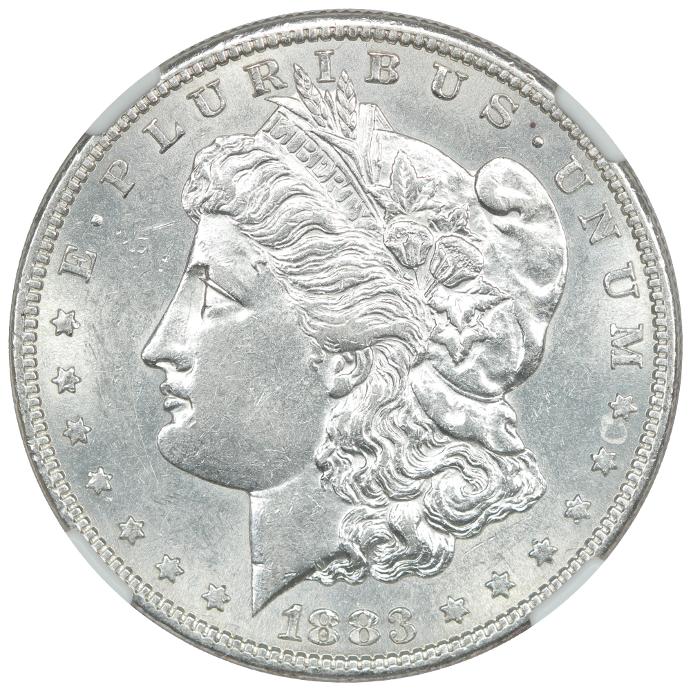 thumbnail for: 1883-S $1  NGC AU55