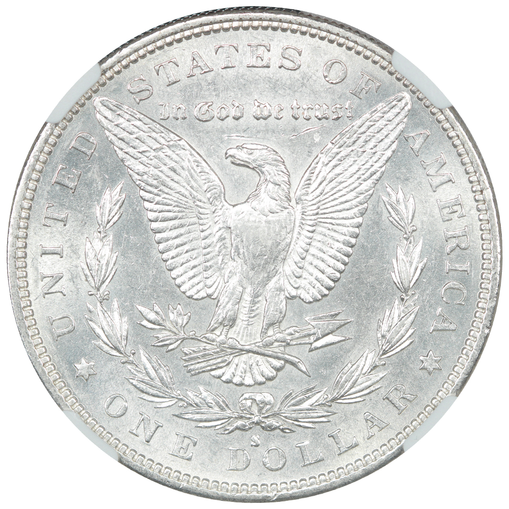 thumbnail for: 1883-S $1  NGC AU55