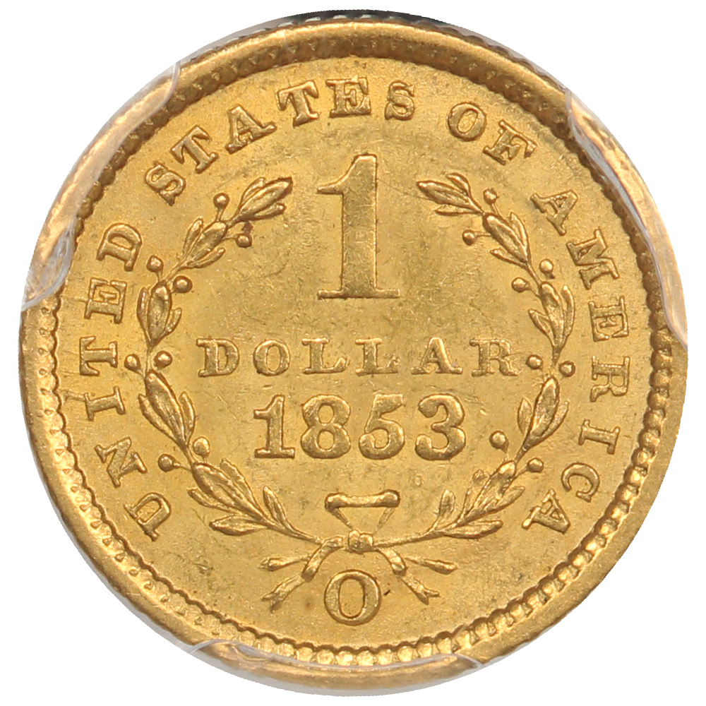 image for: 1853-O G$1 PCGS MS63