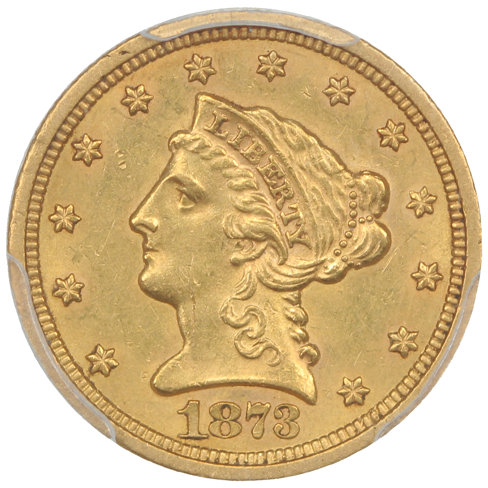 image for: 1873-S $2 1/2 PCGS MS61