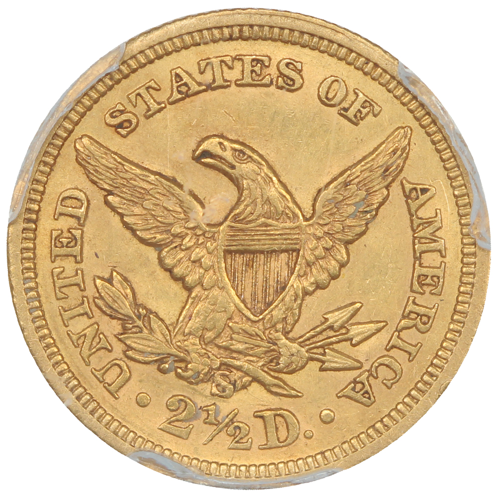 image for: 1873-S $2 1/2 PCGS MS61