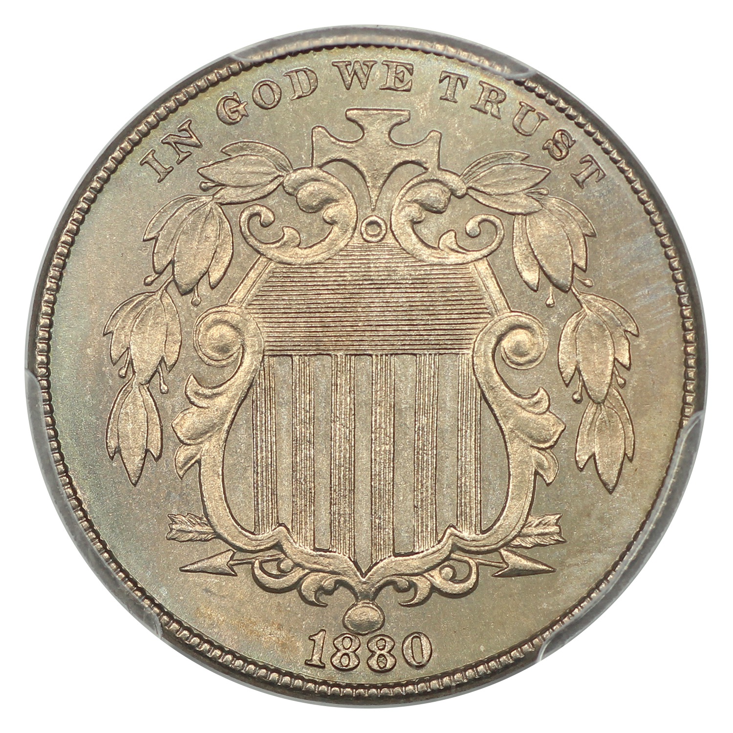 image for: 1880 5c PCGS MS65