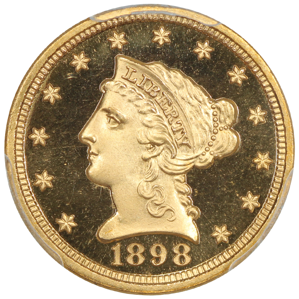 thumbnail for: 1898 $2 1/2 PCGS PR68 DCAM