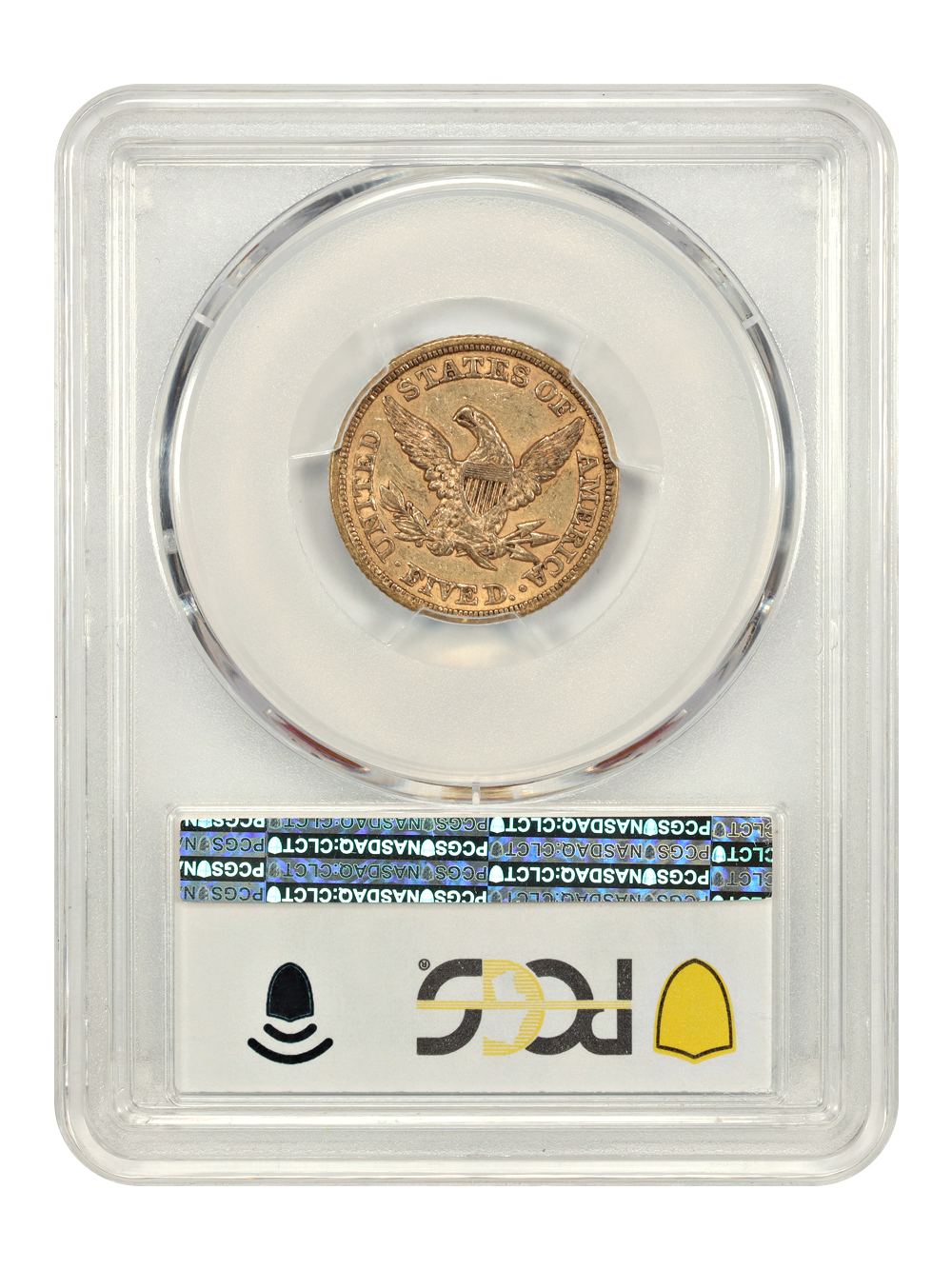 image for: 1854 $5  PCGS AU53