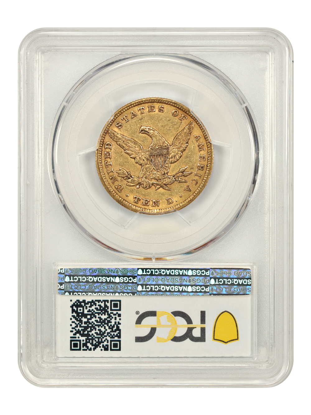 image for: 1855 $10  PCGS AU55