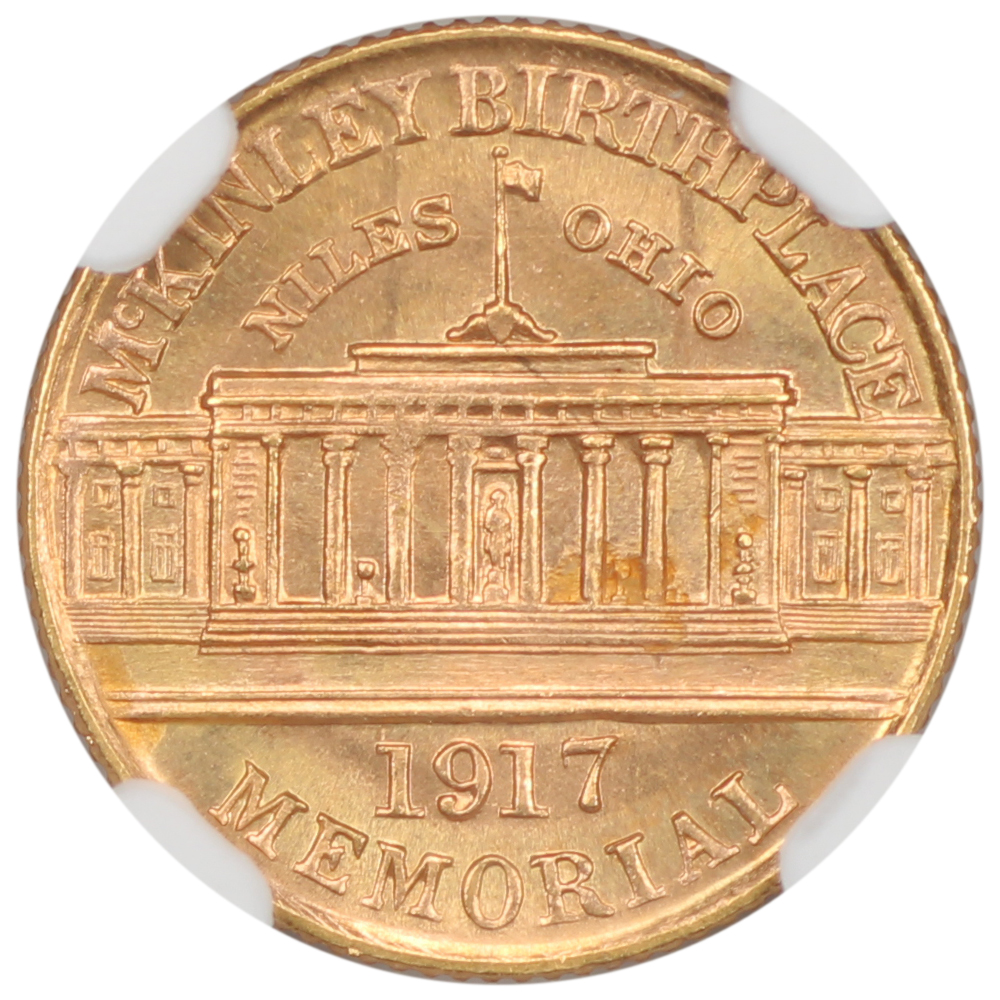 image for: 1917 McKinley Memorial G$1 NGC MS64
