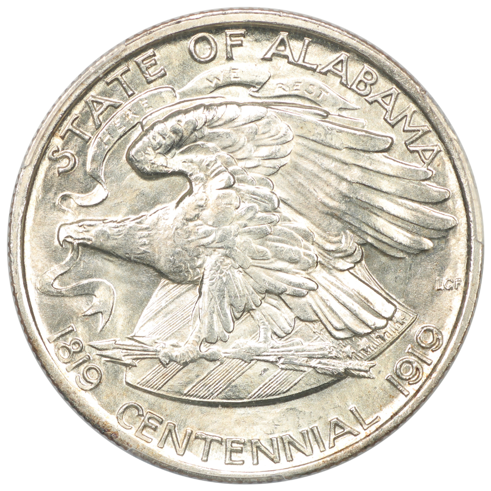 image for: 1921 Alabama, 2x2 50c PCGS MS64