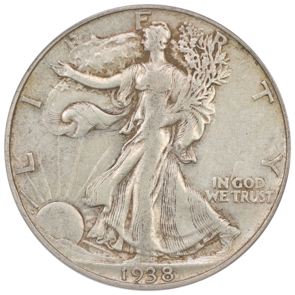 image for: 1938-D 50c PCGS XF40