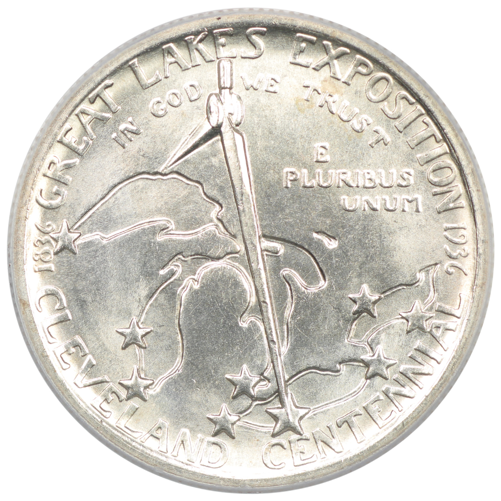 image for: 1936 Cleveland - Great Lakes Expo 50c PCGS MS62