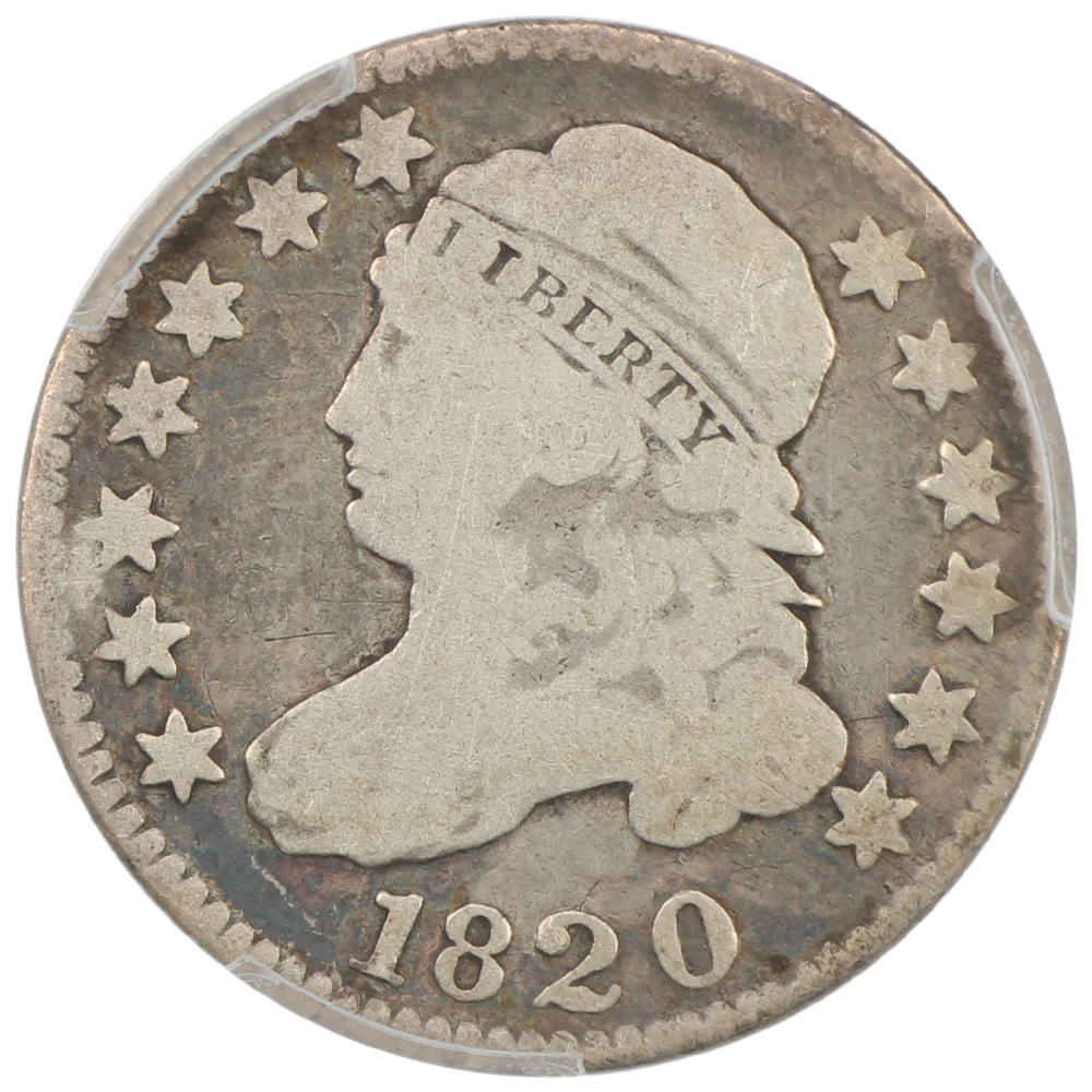 image for: 1820 Small 0 10c PCGS G6