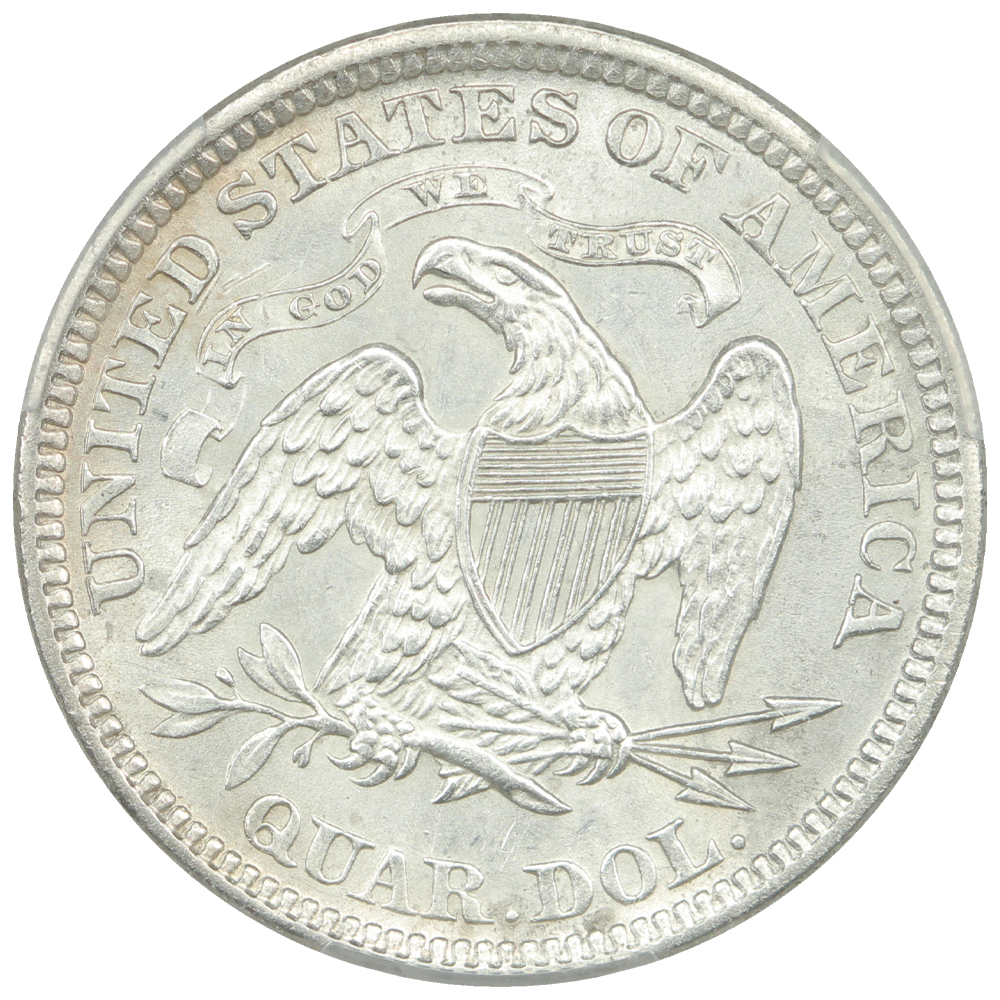 image for: 1873 Arrows 25c PCGS MS62