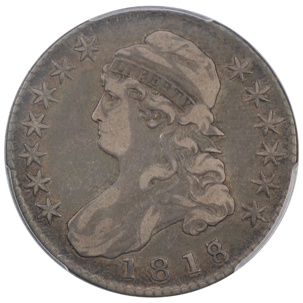 image for: 1818/7 Large 8 50c PCGS VF25