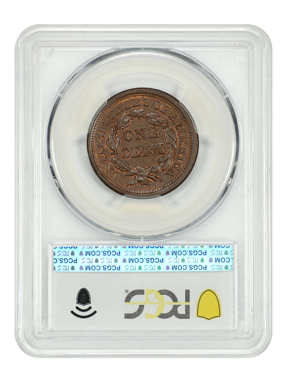 image for: 1857 Small Date 1c PCGS MS63 BN
