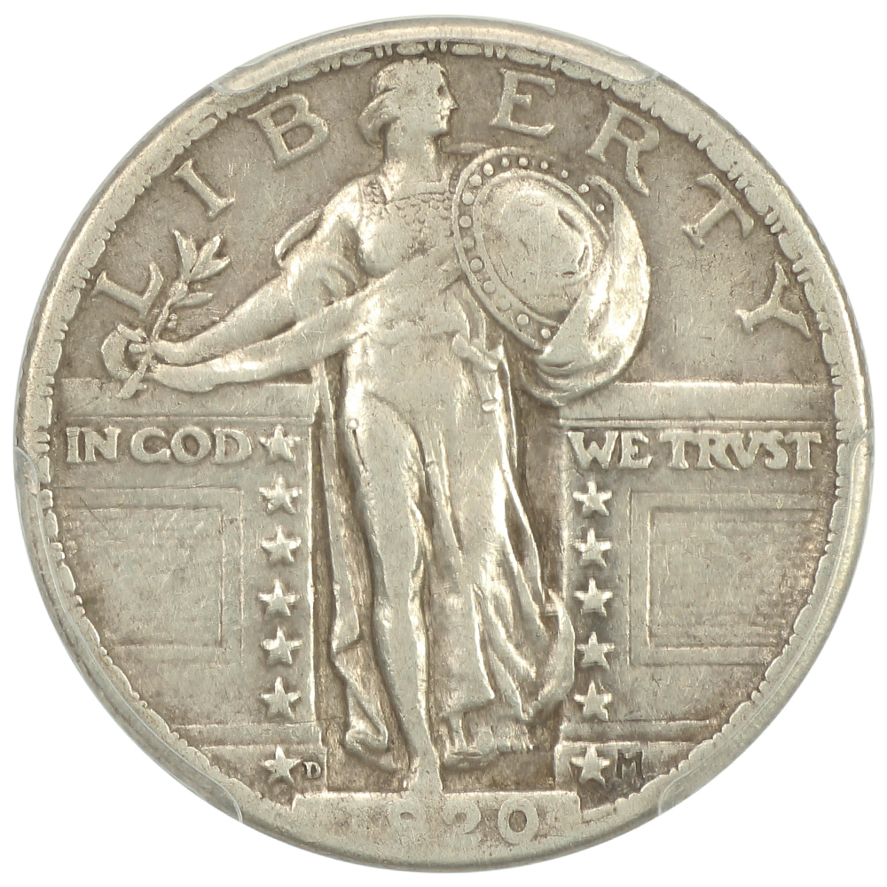 image for: 1920-D 25c PCGS VF35