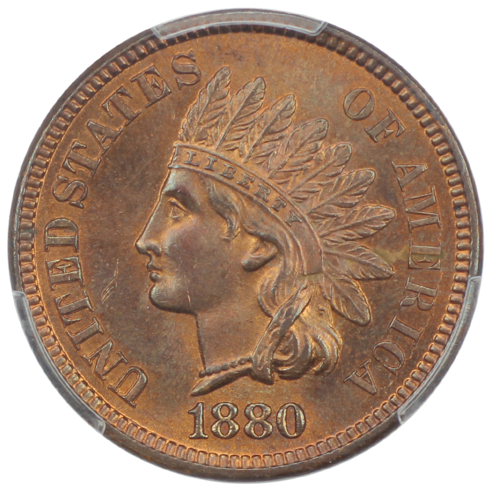 image for: 1880 1c PCGS MS64 BN