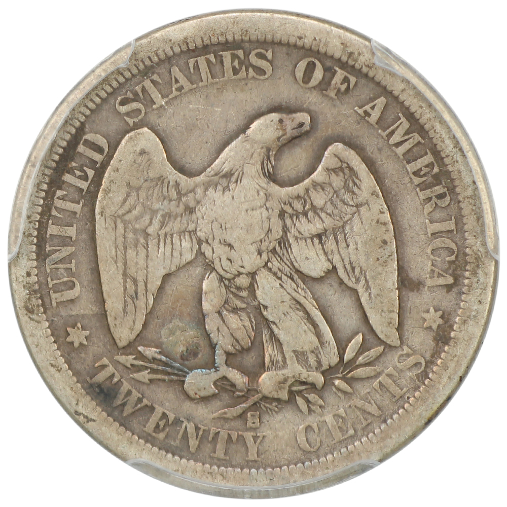 image for: 1875-S 20c PCGS VG8
