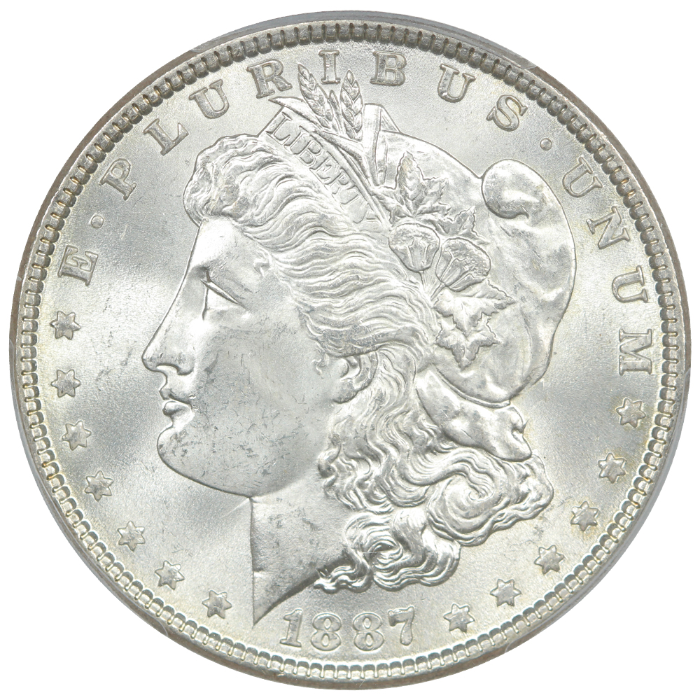 image for: 1887 $1  PCGS MS66