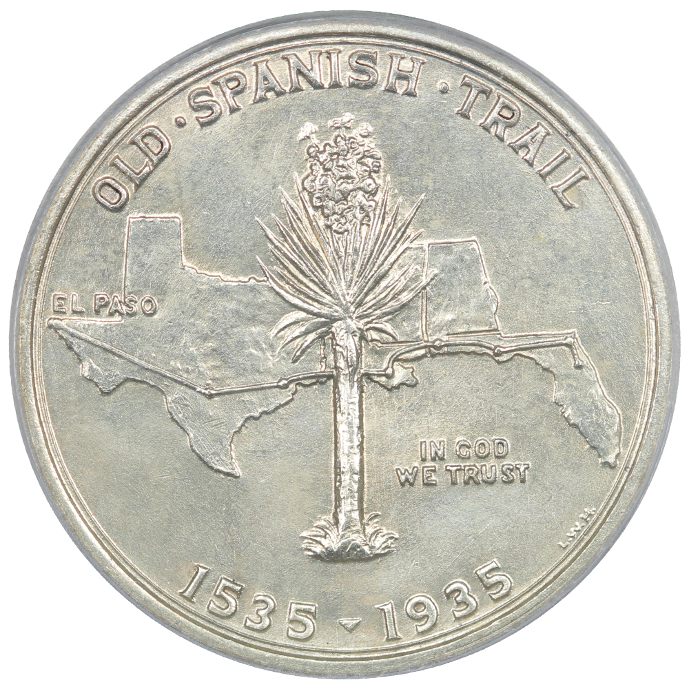 image for: 1935 Spanish Trail 50c PCGS MS65