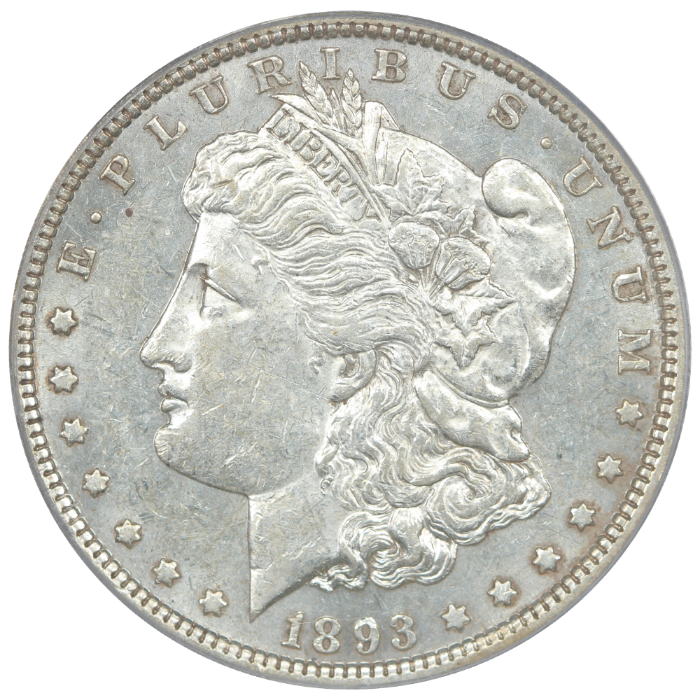 image for: 1893 $1  PCGS AU55