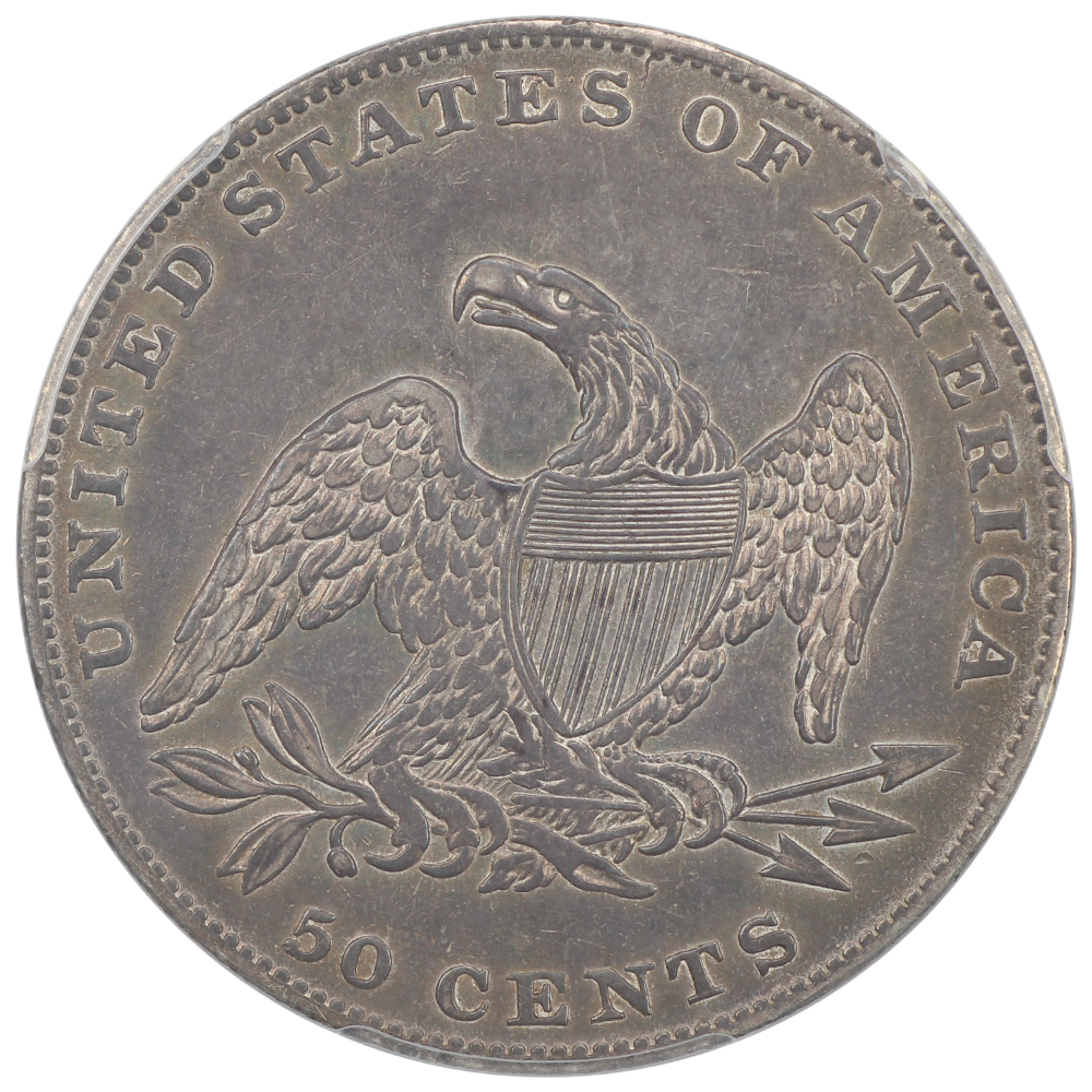 image for: 1836 Reeded Edge 50c PCGS AU53